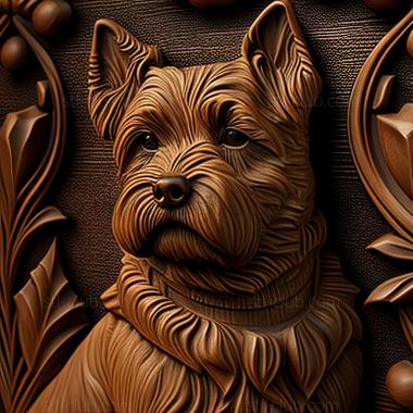 3D model st Czech Terrier dog (STL)